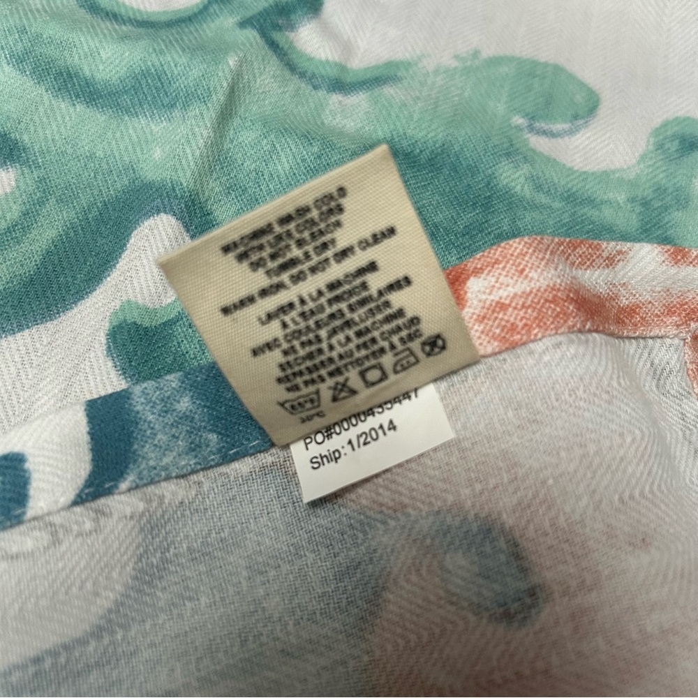 ANTHROPOLOGIE Mermaid Print Kitchen Tea Dish Towel Embroidery #1225258 - Picture 6 of 13